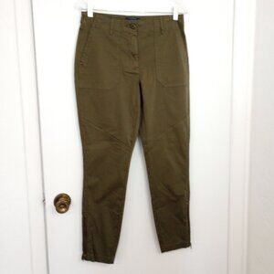 Guideboat Company Olive Green Zip-Ankle Pants 28